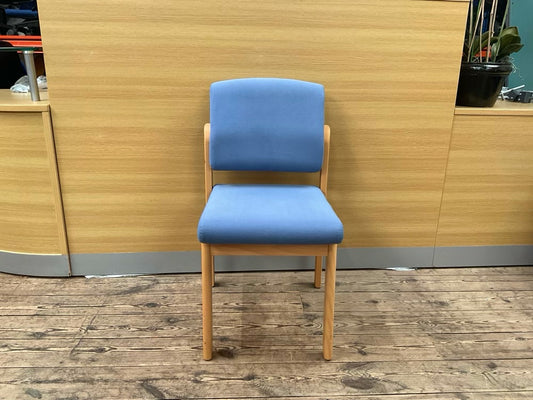 Light blue waiting room chair