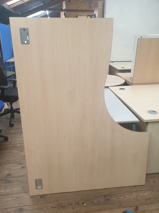 Desk, Wooden, Double Curve Radial 160 x 120cm