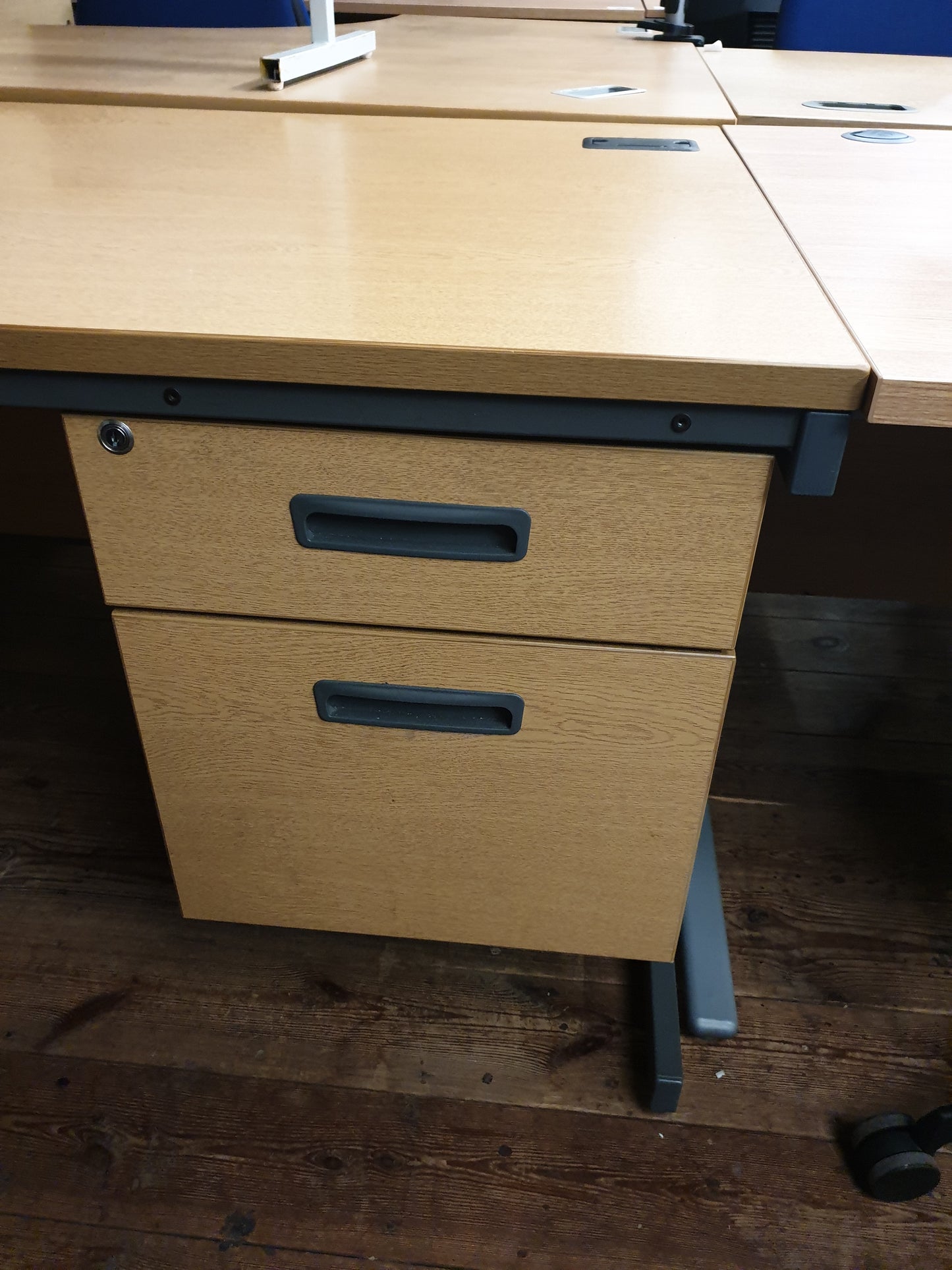 Desk with 2 sets drawers, Wooden, 150cm