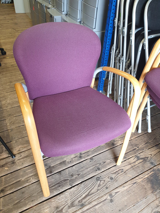 Antocks Lairn Stacking Visitor Chair Purple