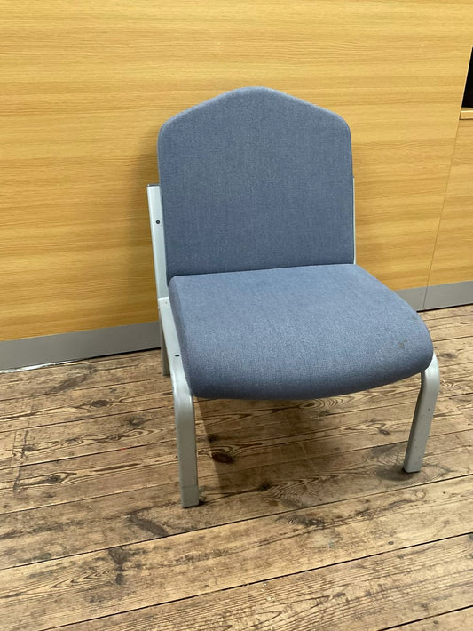 Grey waiting room chair