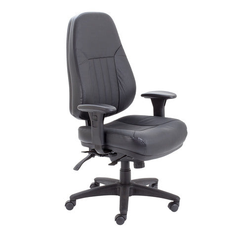 Pynes Executive Leather Office Chair - Black