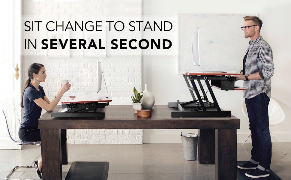 Adjustable Sit Stand Desk Riser