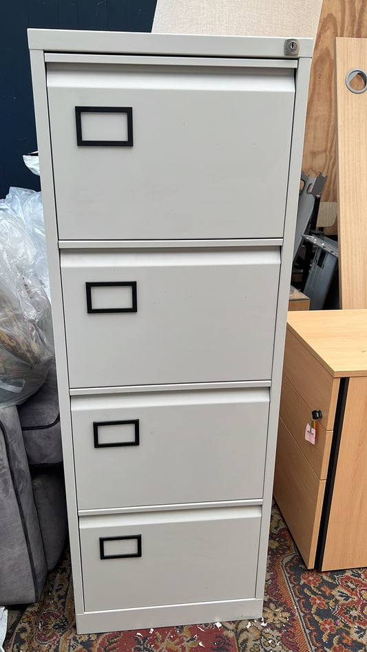 4 drawer metal filing cabinet GREY